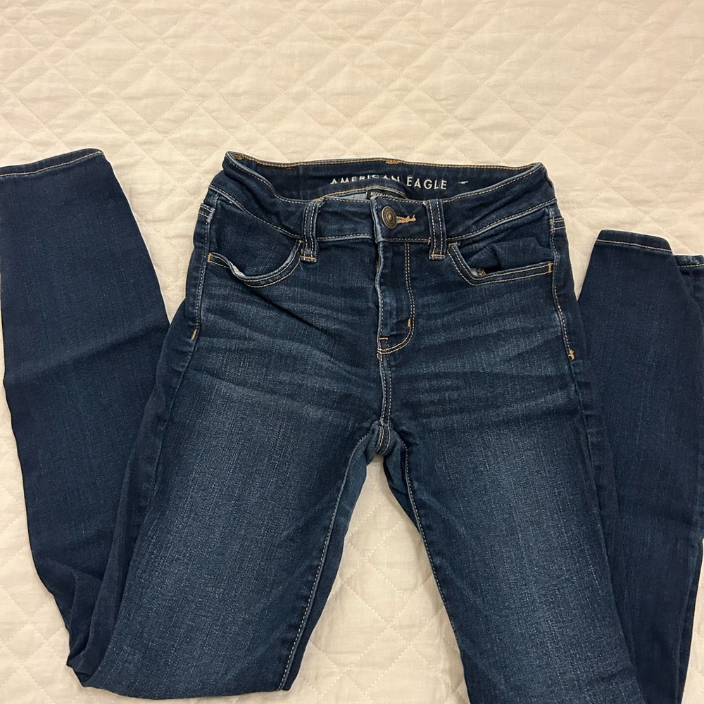 American Eagle Outfitters Blue Skinny Jeans with Stretch